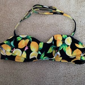 Lemon multi way swimsuit top neck tie